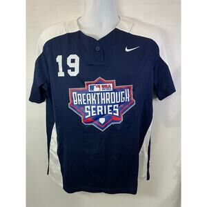 Nike USA Baseball Jersey Breakthrough Series Women's XL Blue White #19